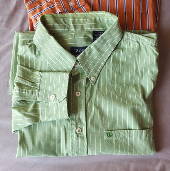 Izod Other - Izod Green Button-down
